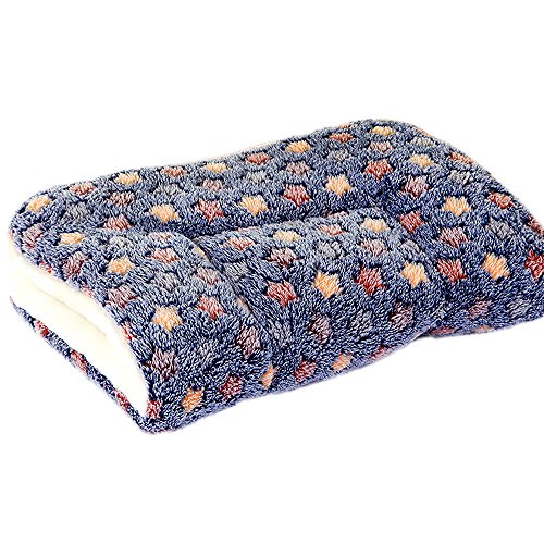 Hoylson Manta para Perro Gato Suave Cálida Manta Lavable para Pequeño Medianos Grande Mascota(Azul, pequeño)