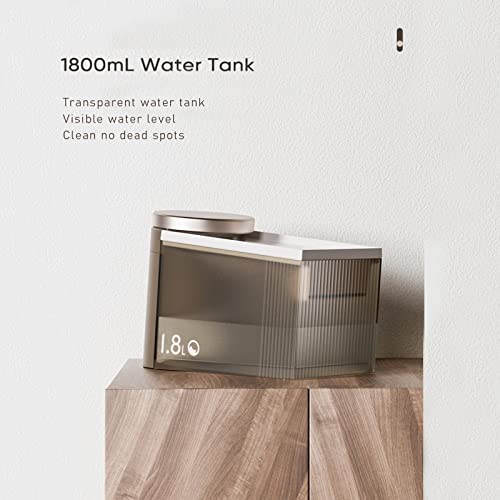 HUANXI Fuente De Agua para Gatos,Dispensador Automático Inteligente Agua Perros Y Mascotas,Doble Filtración Súper Silenciosa