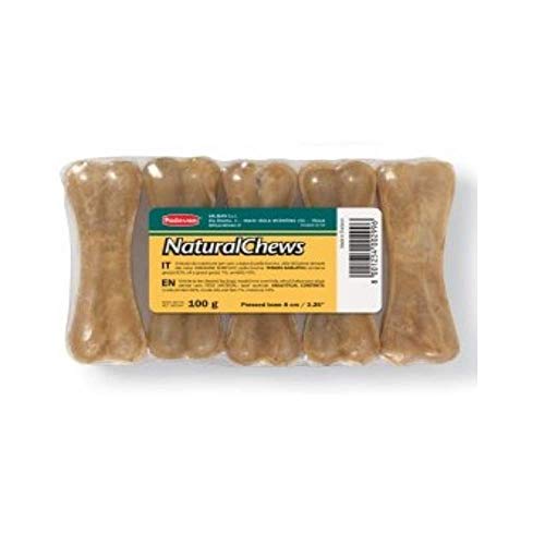 Hueso de Masticar para Perros a Base de Piel de Vacuno - 8 cm - Paquete de 5 Unidades