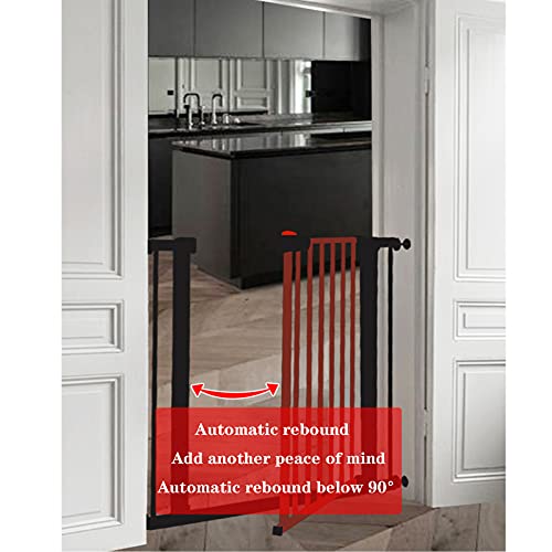 Huo Puerta De Seguridad para Niños Auto Cerrar Swing Swing Stair Cerca Sin Taladrar Puertas Seguridad Escaleras Presión Pasión Cerca para Bebé, Niños, Niños, Mascotas(Size:165-174cm)