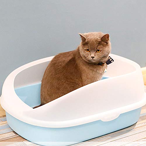 HYISHION Bandeja Higiénica Arenero Gatos - Bandeja Sanitaria Autolimpiable Gatera Arenero Caja De Arena Arenero,Rosado,XL