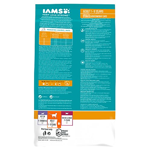IAMS Proactive Health - Comida para Gatos con Pollo para Gatos esterilizados y con sobrepeso, 10 kg