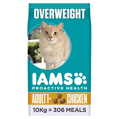 IAMS Proactive Health - Comida para Gatos con Pollo para Gatos esterilizados y con sobrepeso, 10 kg