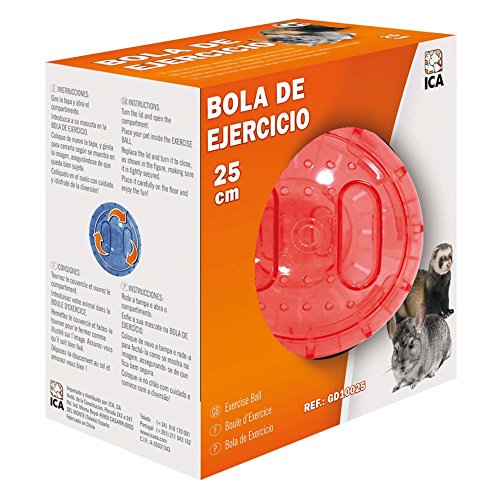 ICA GD10025 Bola de Ejercicios para Roedores, 25 cm