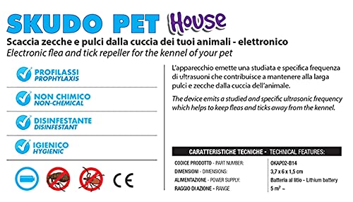 ICA SK5 Ahuyentador Electrónico contra Pulgas y Garrapatas para Perros y Gatos