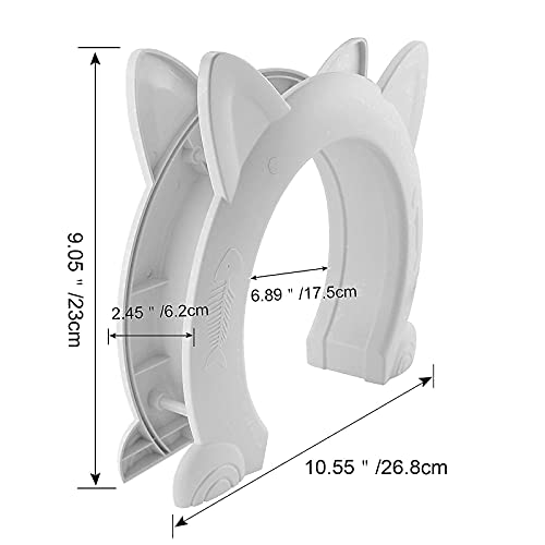 ikuso Puerta interior del gato, puerta del gato para la puerta interior, puertas del animal doméstico para el gato, gatitos y gatitos