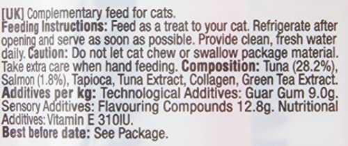 INABA Churu Sticks - Golosinas para Gatos Que se Pueden lamer para Alimentar con la Mano - Delicioso y Saludable refrigerio para Gatos - Atún y Salmón