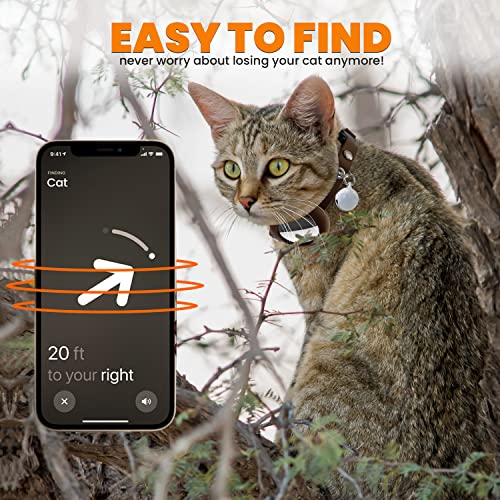 iPCA Collar Gato para Air Tag, Collar Gato Antiahogo con Apple AirTag, Gatos Accesorios con Apple Tag, Collar Para Gato para AirTag Apple, Collares para Gatos con Tag Apple, Localizador GPS para Gatos