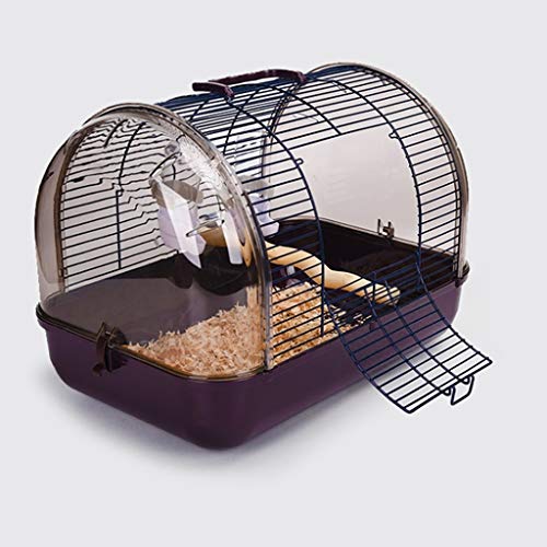 Jaula De Pájaros Transparente Portátil Jaula De Transporte De Loros Jaula De Pájaros Panorámica De Cristal Fácil De Llevar Pájaros Más Cómodos Regalo para La Familia