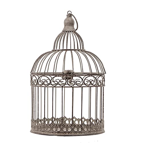 Jaula de vuelo de Jaula de pájaros retro Adornos de hierro antiguos Muebles de sala de estar Home Regalos de tejido Artesanías creativas adecuadas for disparos Jaula para Pájaros ( Color : A )