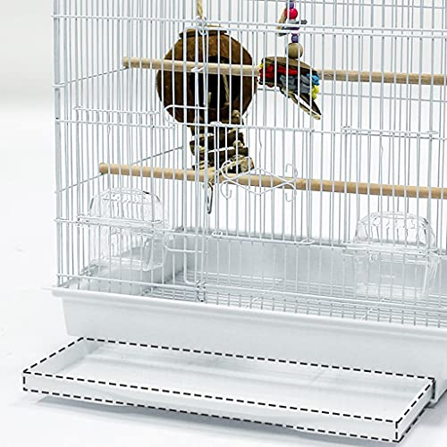 Jaula para ​pajaros Jaula de pájaros de tamaño mediano jaula de loro casero metal peonía tigre piel perla pájaro con mango y caja de alimentación, adecuado para periquitos, canarios, pájaros de amor C