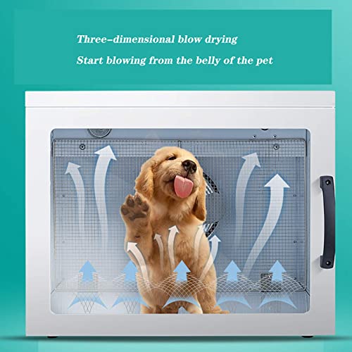 JINPENGRAN Caja de Secado automático para Mascotas, secador de Pelo Esterilizable para Mascotas, Caja de Secado para Gatos, Cachorros, Perros, Belleza de Secado rápido, Seguro y cómodo