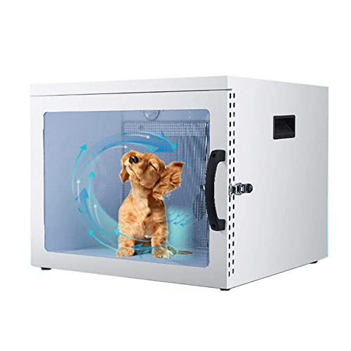 JINPENGRAN Caja de Secado automático para Mascotas, secador de Pelo Esterilizable para Mascotas, Caja de Secado para Gatos, Cachorros, Perros, Belleza de Secado rápido, Seguro y cómodo