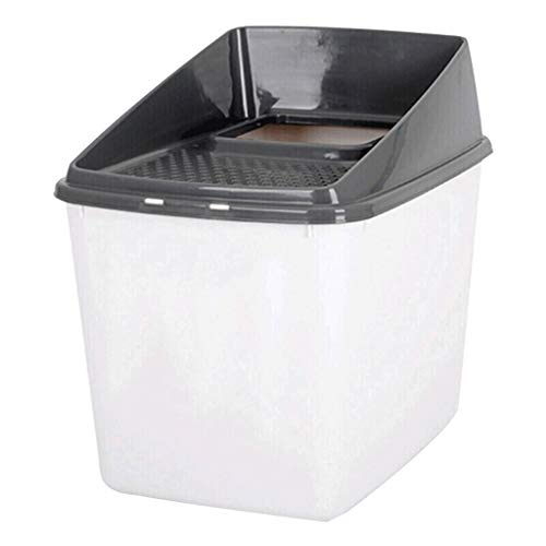 jinrun Sanitario Gatos Lavabo for la Basura de Gatos Artículos for Mascotas for Gatos Dentro de 20 kg Cat Litter Box (Color : Gray)