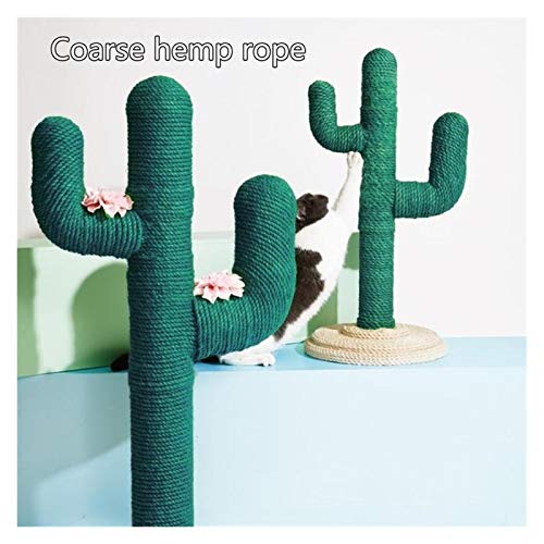Jjwlkeji Árbol rascador para Gatos Cuerda de sisal de 10 Metros de 6 mm de diámetro, para árbol de Gato, Marco de Escalada Lindo Cactus (Color : Green)