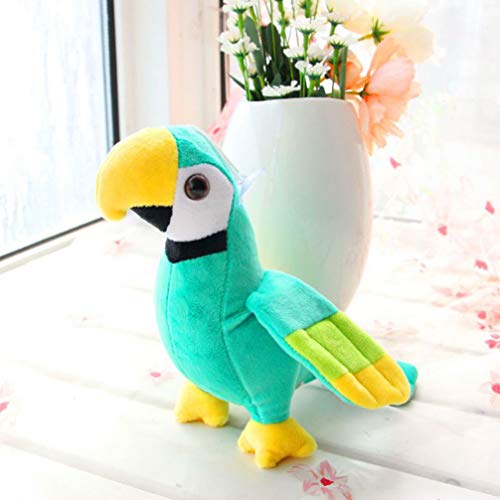 jojofuny Loro Peluche Juguete Guacamayo Loro Peluche Juguete Animal Simulación Pájaro Pájaro Pájaro Peluche Muñeca Pájaro Relleno Estatuilla Interactivo Juguete Educativo M Verde