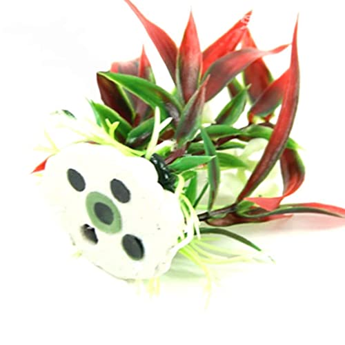Jorzer Pequeñas Plantas De Acuario Decoraciones para Acuarios Plantas Hidropónicas Rojo