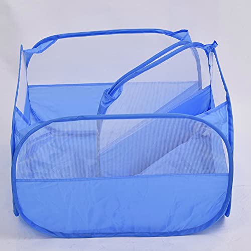 Jorzer Pequeño Animal Playpen Playa Pet Pet per Plazón Pen Cachorro Play Play Tienda De Jaula Impermeable Tienda Portátil Outdoor Ejercicio Patio Cerca con La Cubierta Superior Azul