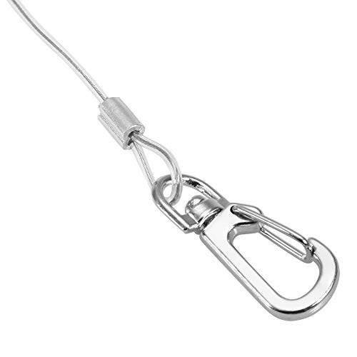 Joyzan 6 m pájaro Cuerda voladora Loro Entrenamiento Anti-mordida Viajar Caminar Kits de Correa para Mascotas Tobillera, Cadena de pie de Loro Suministros de arnés ultraligeros(4.5MM+6M)