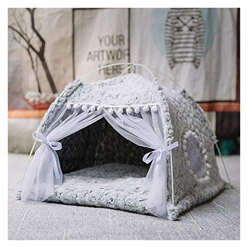 Juan-375 Invierno cálido Gato Cama Plegable Gatos pequeños Tienda Tienda de campaña Gatito para Canasta de Perro Camas Lindas Gatos Casas casero cojín Mascota Perrera para Exterior/Interior