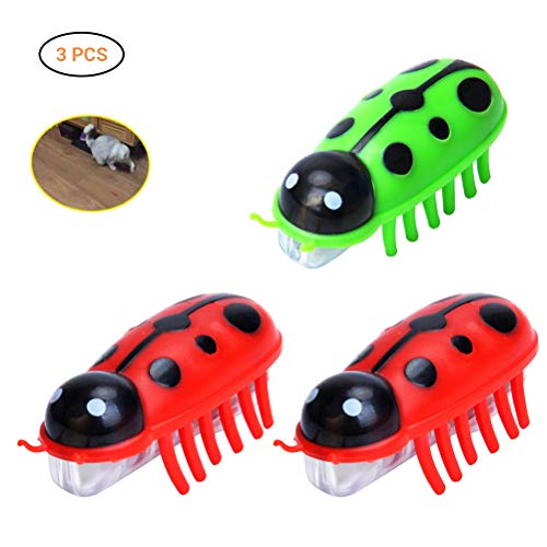 Juguete del Gato eléctrico, Mini Robot Beetle Juguete Interactivo del Gato Divertido Mariquita eléctrica Beetle Mouse Mouse para Gatos, Ratón, Juguete
