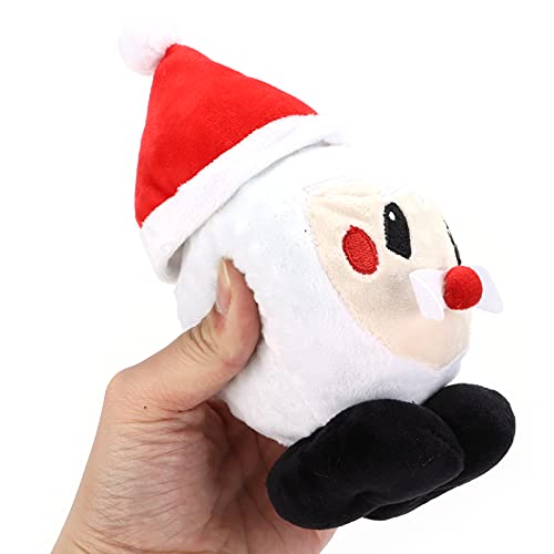 Juguete para cachorros, juguetes para perros, juguetes para perros de peluche, gorro de Papá Noel con forma de anciano, divertido juguete para perros, limpieza dental para perros, juego interactivo pa