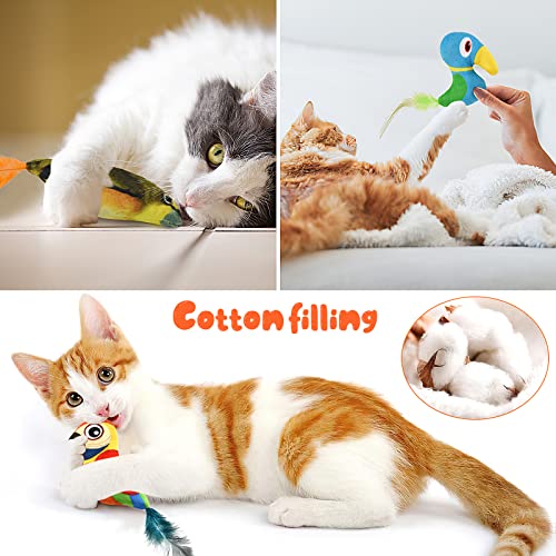 Juguete para gatito Gato Plumas Gato Teaser Pet Bird Juguete Interactivo Gato Juguetes de peluche