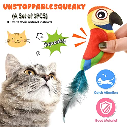 Juguete para gatito Gato Plumas Gato Teaser Pet Bird Juguete Interactivo Gato Juguetes de peluche