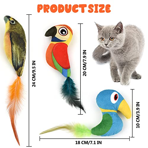 Juguete para gatito Gato Plumas Gato Teaser Pet Bird Juguete Interactivo Gato Juguetes de peluche