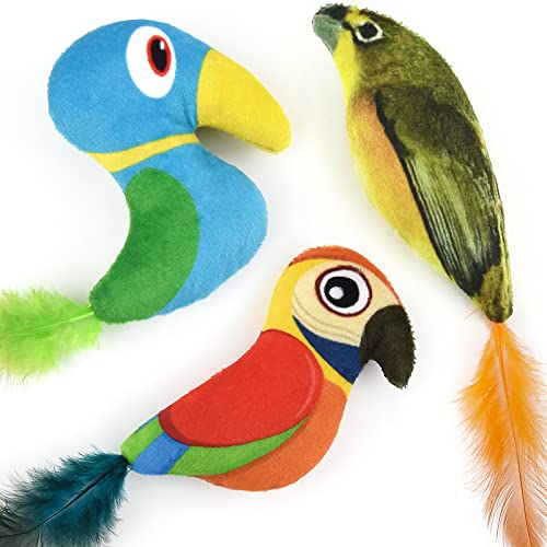 Juguete para gatito Gato Plumas Gato Teaser Pet Bird Juguete Interactivo Gato Juguetes de peluche