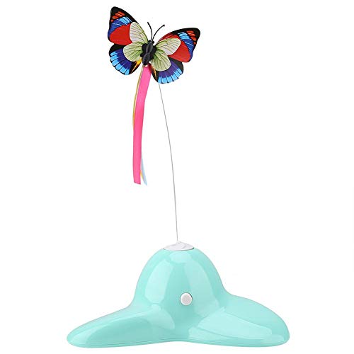 Juguete para gatos, mariposa luminosa, eléctrico giratorio de 360 ​​°, juguete para gatos, juguetes de entrenamiento en interiores para gatitos, gatitos, gatos, ejercicio, juego, persecución, entreten