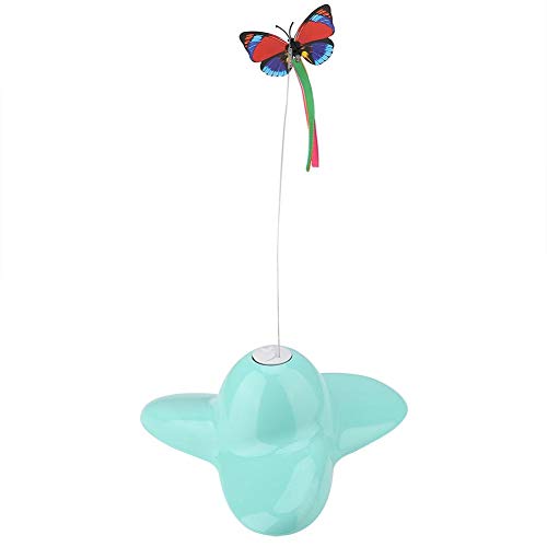 Juguete para gatos, mariposa luminosa, eléctrico giratorio de 360 ​​°, juguete para gatos, juguetes de entrenamiento en interiores para gatitos, gatitos, gatos, ejercicio, juego, persecución, entreten