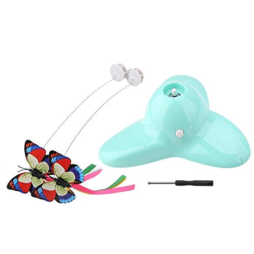 Juguete para gatos, mariposa luminosa, eléctrico giratorio de 360 ​​°, juguete para gatos, juguetes de entrenamiento en interiores para gatitos, gatitos, gatos, ejercicio, juego, persecución, entreten