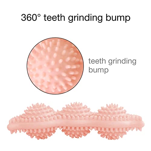 Juguete para Masticar Perros para la dentición - 2-8 Meses Juguetes para Masticar para Cachorros - Limpieza de 360 los Dientes de Las Mascotas y calmar el Dolor de los Dientes en Crecimiento - Juguet