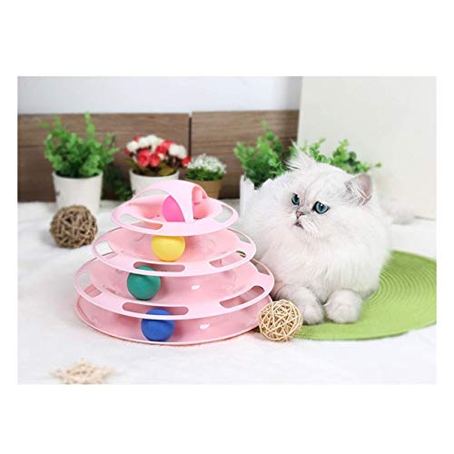 Juguetes Interactivos For Gatos Tower Of Tracks Juguete For Gatos Protección Ambiental Removible Juguete Educativo El Compañero Espiritual Del Gato Satisface Las Necesidades De Ejercicio De Kitty