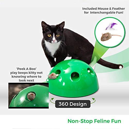Juguetes interactivos para Gatos Pop, Juguete para Mascotas, Juguete para Gatos, Juguete para Mascotas, Juguete con Movimiento para Mascotas, automático, electrónico, Inteligente, Que se Mueve