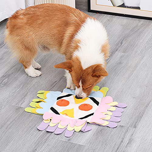 Juguetes para masticar, Búho, Mascotas Juguetes Juguetes para masticar Búho Almohadilla para olfatear Perro Juguetes para masticar que no dañan la piel, Búho Alfombrilla para esnifar Búho Respetuoso