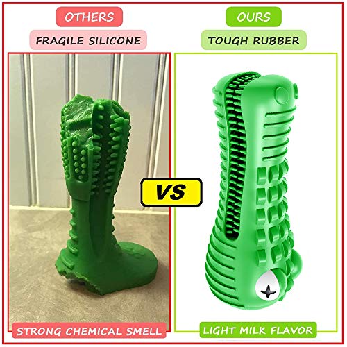 Juguetes para Masticar Perros, Cepillos de Dientes para Perros Resistentes a Los Mordiscos y Chirridos Indestructibles, con Sabor a Leche, Aptos para Perros Medianos y Grandes
