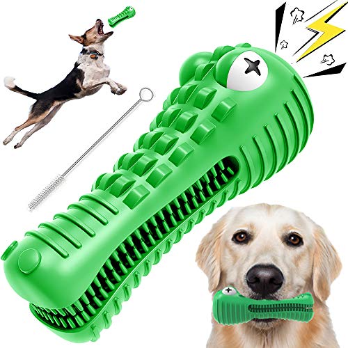 Juguetes para Masticar Perros, Cepillos de Dientes para Perros Resistentes a Los Mordiscos y Chirridos Indestructibles, con Sabor a Leche, Aptos para Perros Medianos y Grandes