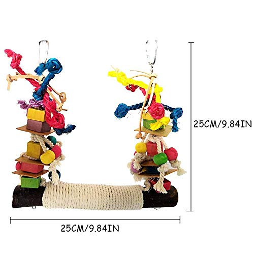 Juguetes para Pajaros, Juguetes para Columpios de Pájaros,Juguetes para Pájaros Colorful Columpio para Loros Accesorios Jaula Pajaros Bite Toy,Columpios para Pájaros Loros Hamacas para Pájaros