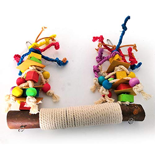 Juguetes para Pajaros, Juguetes para Columpios de Pájaros,Juguetes para Pájaros Colorful Columpio para Loros Accesorios Jaula Pajaros Bite Toy,Columpios para Pájaros Loros Hamacas para Pájaros