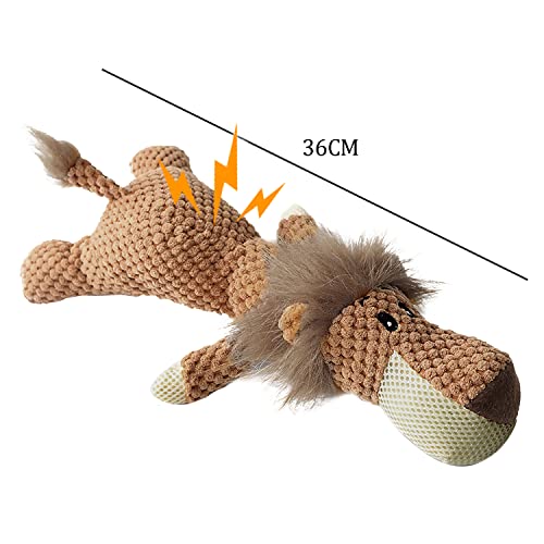 Juguetes para Perros, Juguetes Perro Peluche para Perros Durable Juguetes para Cachorros Pequeños Medianos Perros (León)