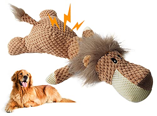 Juguetes para Perros, Juguetes Perro Peluche para Perros Durable Juguetes para Cachorros Pequeños Medianos Perros (León)