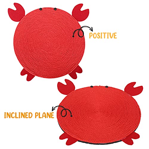 JuneJour Rascador para gatos, estera rascador, muebles para rascar con hierba gatera, juguete para gatos y perros