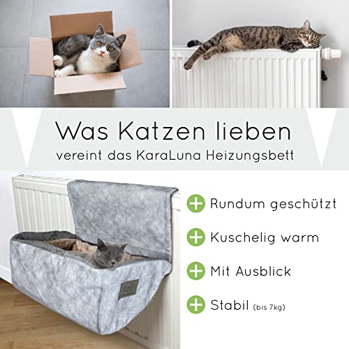 KaraLuna Cama para gatos prémium para la calefacción, tumbona para gatos para radiador, cama de calefacción