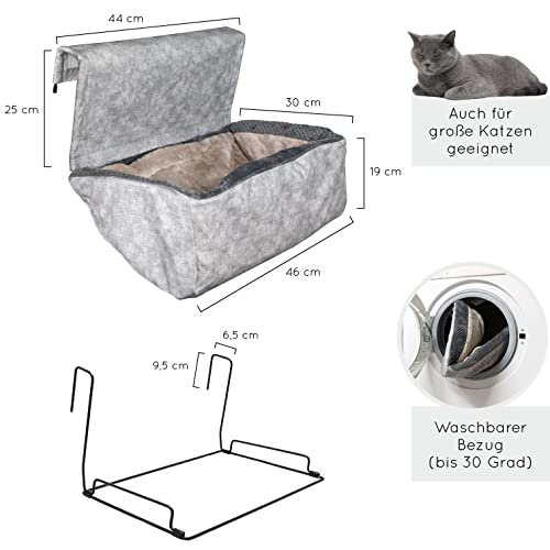 KaraLuna Cama para gatos prémium para la calefacción, tumbona para gatos para radiador, cama de calefacción