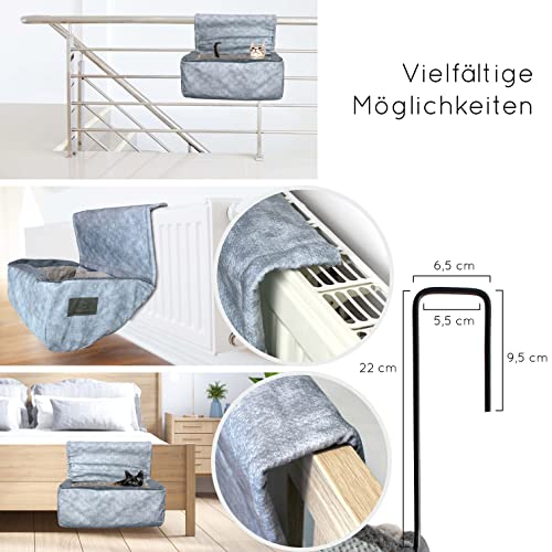 KaraLuna Cama para gatos prémium para la calefacción, tumbona para gatos para radiador, cama de calefacción