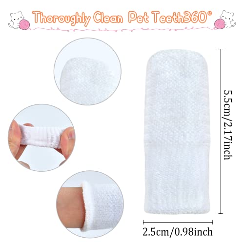 KATELUO 4 piezas de cepillo de dientes para perros, cepillo de dientes para gatos, cepillo de dientes para perros apto para gatos pequeños y perros domésticos para cepillarse los dientes (4 Piezas)