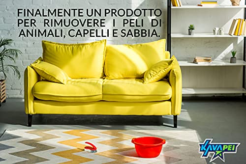 KavaPei – Quitapelusas, Quitapelos Mascotas De Tejidos, Ropas, Cojines Sofás, Captura Pelos Pre Lavadora, Hoja Mágica Adhesiva, Elimina Polvo Pelo Animales Migas Pelusas, 25 Hojas Reutilizables
