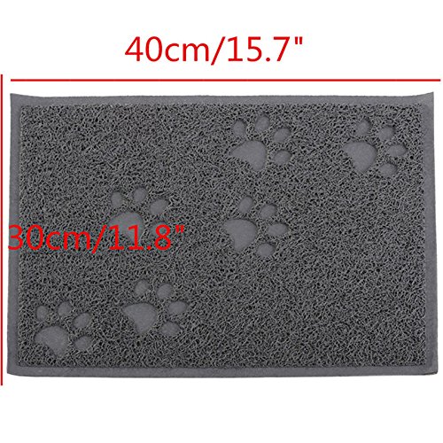 Kentop - Alfombra refrescante para Mascotas, Felpudo de Entrada para Gato, Perro, Animales de compañía, diseño de Garra de Gato, PVC, 30 x 40 cm, Color Verde